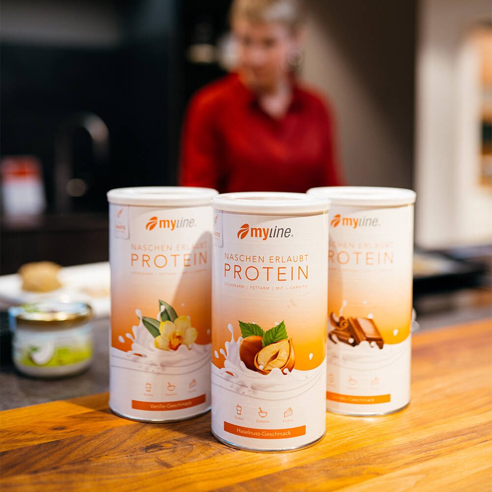 Proteinpulver für die Protein-Haselnusskipferl